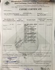 BFLLFEA Export Certificate